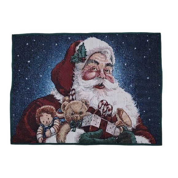 Set of 6 Christmas placemats / Santa tapestry - Picture 1 of 2